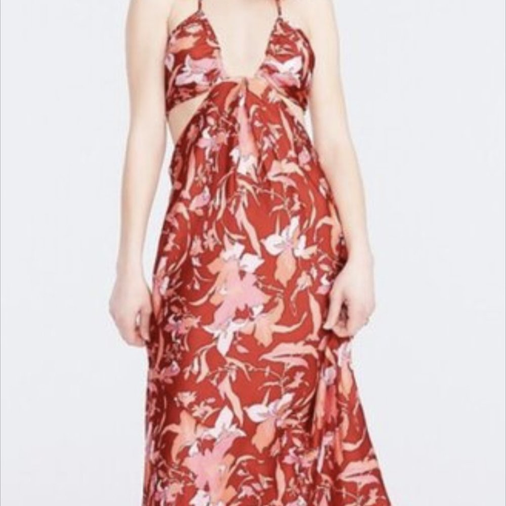 NWT J.Crew Collection Tropical halter Dress 8